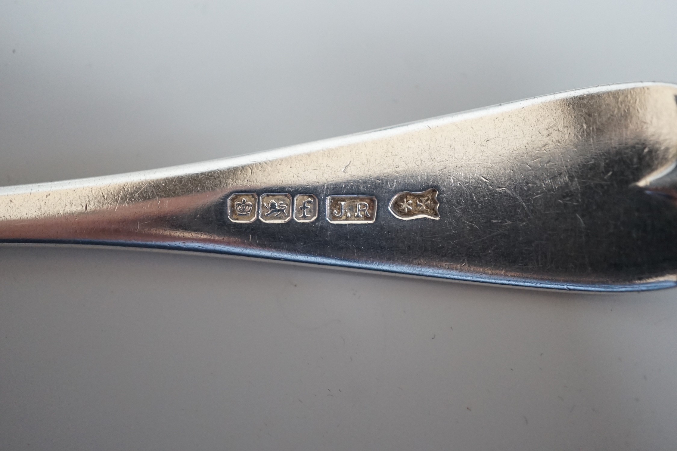 A part canteen of late Victorian silver Hanoverian pattern flatware, comprising fifty four items, John Round & Sons, Sheffield, 1898, a quantity of assorted other mainly 19th century silver flatware, various dates and ma